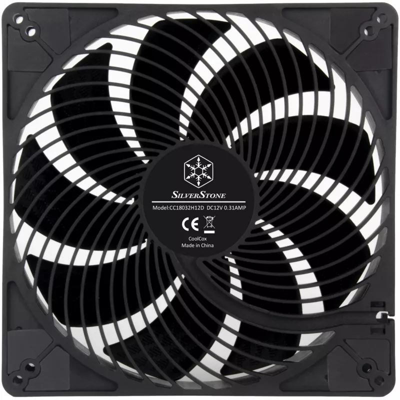 SilverStone SST-AP184i-PRO 180 mm korpuso ventiliatorius juodas