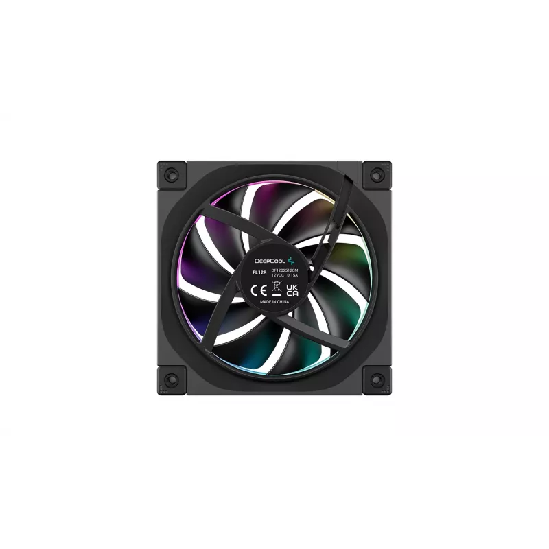 DeepCool FL12R 120mm ARGB korpuso ventiliatoriai 3 vnt. rinkinys juodi