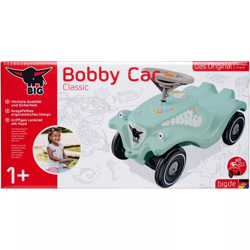 Vaikiškas automobilis Simba-Dickie Bobby Car Classic Green Sea 800056141, žema sėdynė, tvirtas plastikas