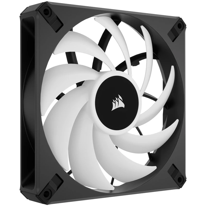 Corsair iCUE AF140 RGB ELITE CO-9050156-WW 140 mm korpuso ventiliatorių rinkinys, PWM, (2 vnt.), su RGB valdikliu, juodas