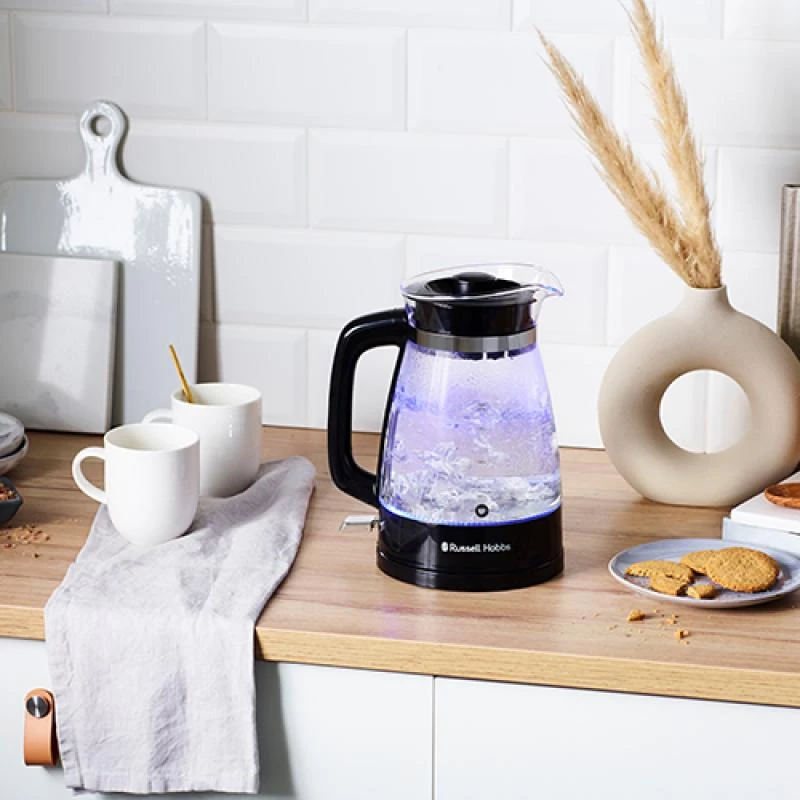 Russell Hobbs 26080-70 elektrinis virdulys 1,7 L 2400 W Juodas, Skaidrus