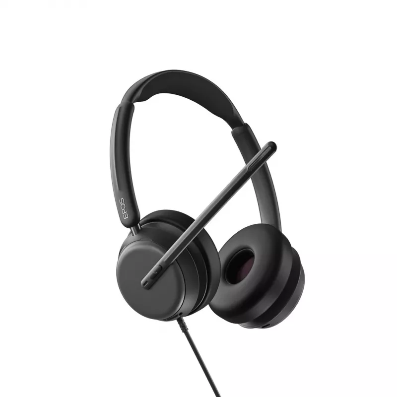 EPOS IMPACT 860 ANC ausinės su laidu, lankeliu, biurui ir skambučių centrams, USB Type-C, juodos