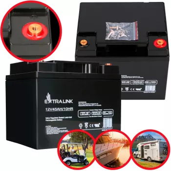 UPS baterija Extralink Akumuliatorius AGM 12V 45Ah