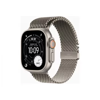 Apple Watch Ultra 3 GPS + Cellular 49mm natūralaus titano korpusas su natūralaus titano Milano kilpa – vidutinė