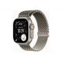Apple Watch Ultra 3 GPS + Cellular 49mm natūralaus titano korpusas su natūralaus titano Milano kilpa – vidutinė