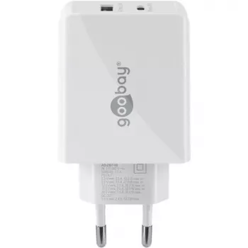 Goobay Dvigubas USB-C™ PD (Power Delivery) Greitas Įkroviklis (30 W) (61674)