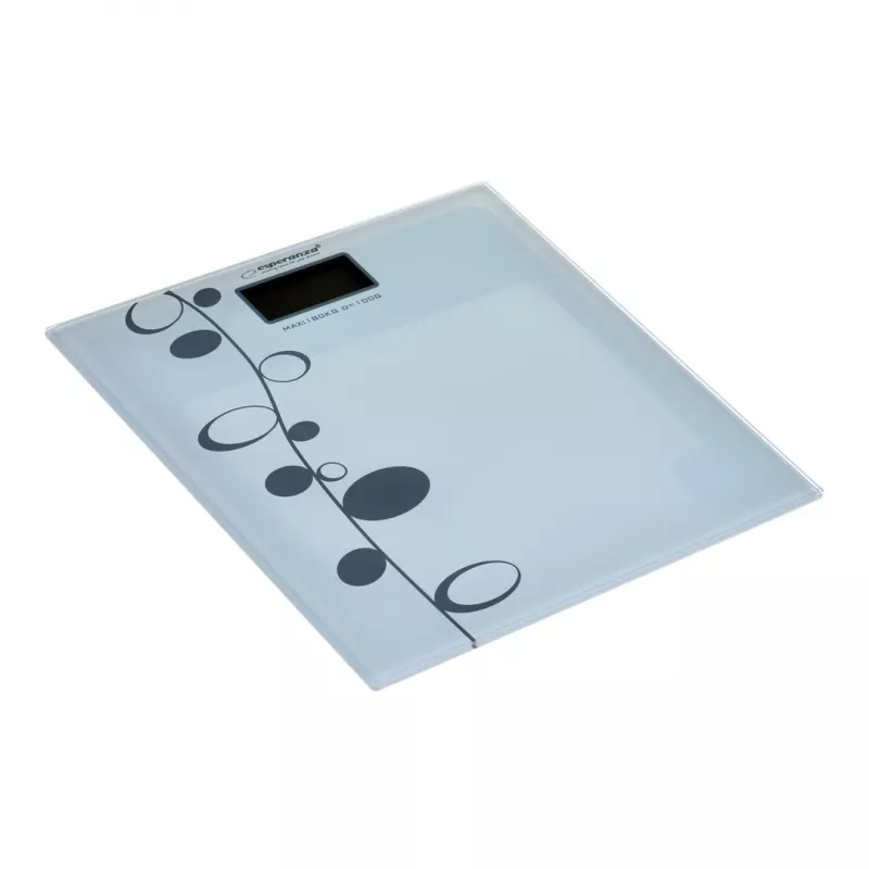 Svarstyklės Esperanza Zumba EBS005 – elektroninės, 180 kg, baltas stiklas
