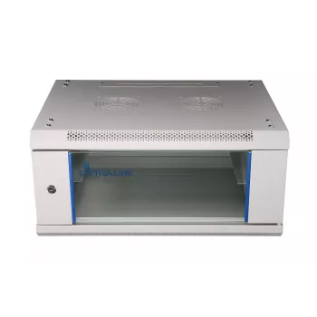 Sieninis stelažas Extralink 4U 600x450 Pilka