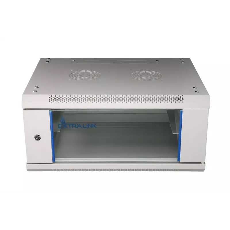 Sieninis stelažas Extralink 4U 600x450 Pilka