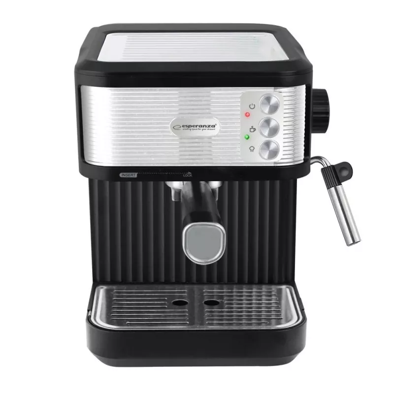 Espreso kavos aparatas ESPERANZA EKC011 — 1,8 L vandens bakas, 850 W, 20 bar, liečiamasis valdymas, pieno putotuvas
