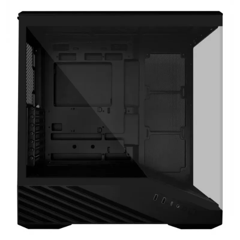 Korpusas Lian Li Vector V100 Midi Tower – juodas, permatomu stiklu