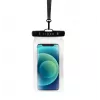 Vandeniui atsparus universalus mobiliojo telefono dėklas FIXED Fixed Float, juodas