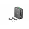 TP-Link IES206GPP valdomas tinklo jungiklis Gigabit Ethernet (10/100/1000) su PoE juoda