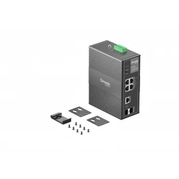 TP-Link IES206GPP valdomas tinklo jungiklis Gigabit Ethernet (10/100/1000) su PoE juoda