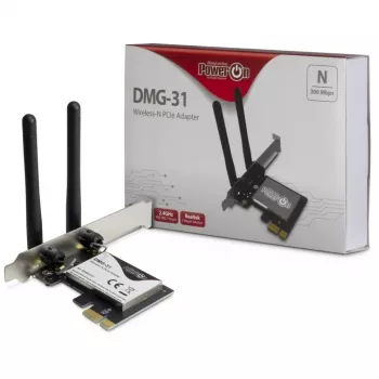 Inter-Tech DMG-31 belaidė PCI Express Wi-Fi 4 (802.11n) kortelė, 300 Mbit/s (88888147)