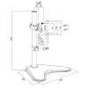 Monitoriaus laikiklis LOGILINK BP0044 33–81,3 cm (13–32 col.) ekranams, VESA 75x75–100x100, max 8 kg, stalas, juodas