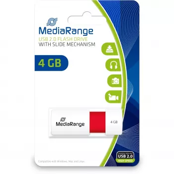 USB atmintukas MediaRange 4 GB USB-A 2.0 MR970