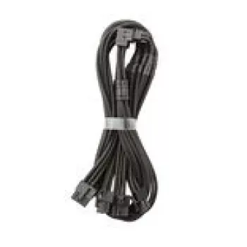 CableMod C-Series Pro jungiamasis kabelis – Variantas A, 90°, 16 kontaktų į 4x8 kontaktų PCIe, juodas