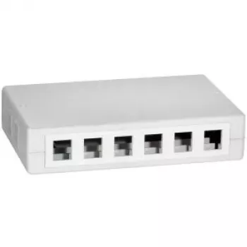 LOGILINK- Keystone paviršinė dėžutė 12 prievadų UTP, balta (NK4033)