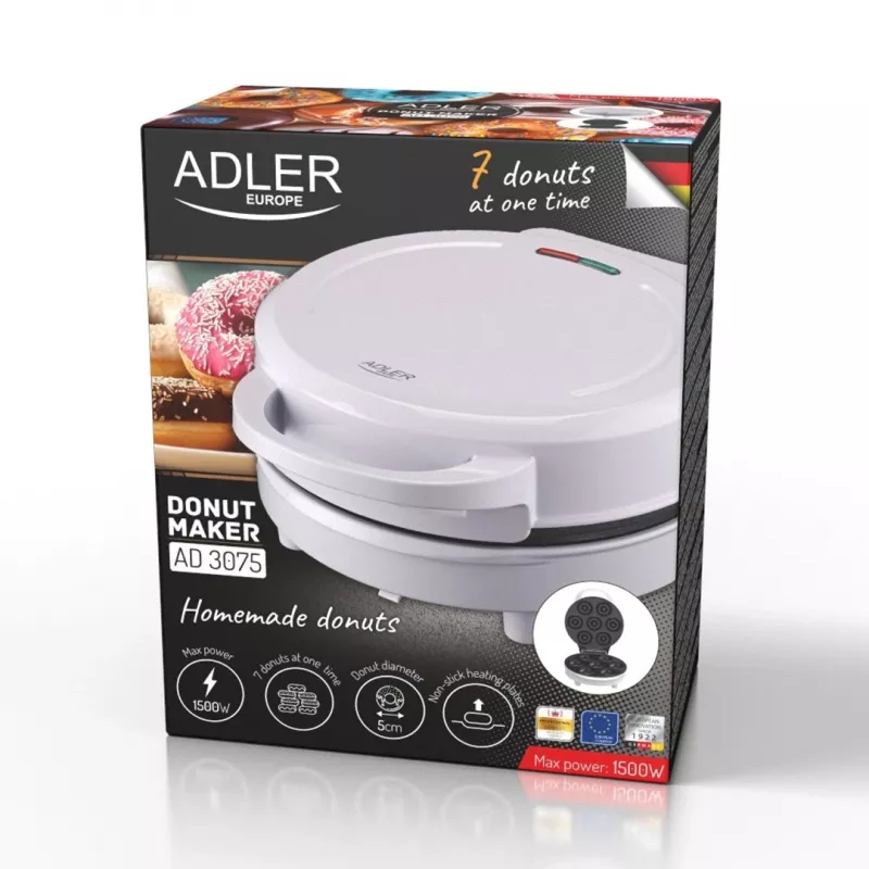 Adler AD 3075 spurgų keptuvė | 1500 W