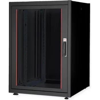 Roline 26.21.0202 19 colių tinklo spinta (P x A x G) 800 x 1125 x 800 mm, juoda