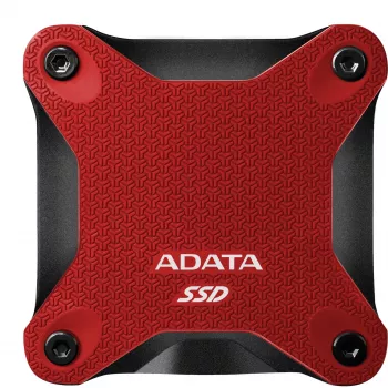 Išorinis SSD ADATA SD620 1 TB, nešiojamas, USB 3.2 Gen 2 (Micro-USB B), skaitymas 520 MB/s, rašymas 460 MB/s, atsparus smūgiams, raudonas