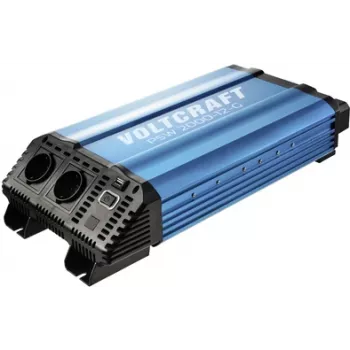 VOLTCRAFT keitiklis PSW 2000-12-G 2000 W 12 V/DC – 230 V/AC gryna sinusinė banga (VC-14490410)