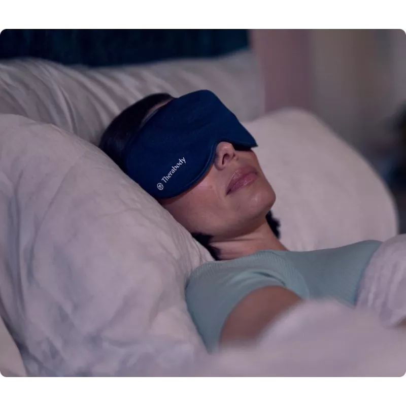 Therabody SleepMask masažuoklis veidui juoda, mėlyna