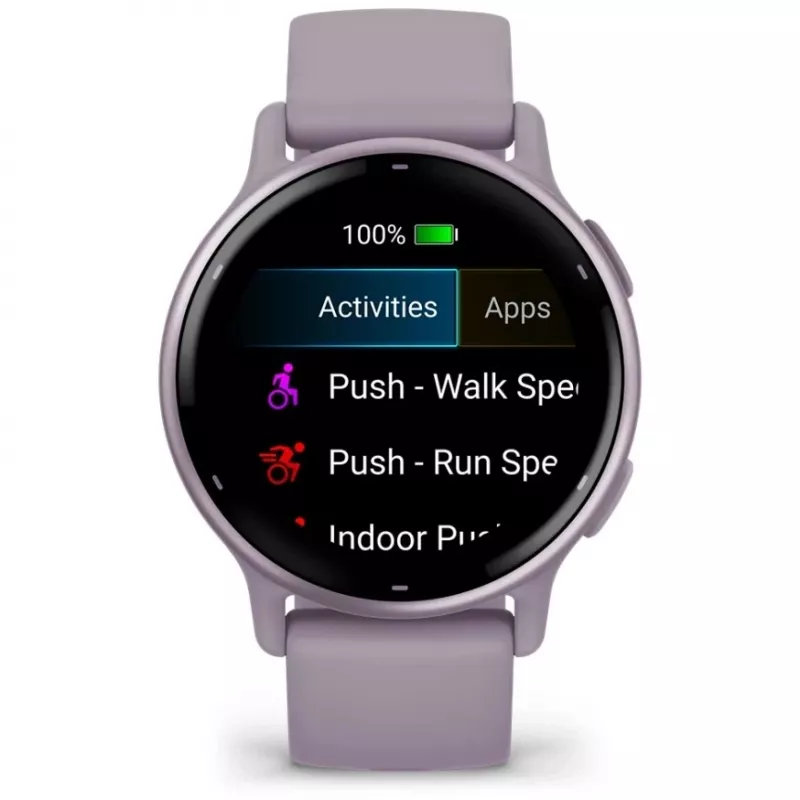 Garmin Vivoactive 5 3.05 cm (1.2) AMOLED Skaitmeninis 390 x 390 pikselių Liečiamas ekranas Violetinis Wi-Fi GPS (palydovas)