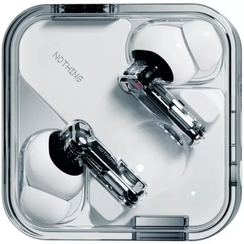 Ausinės Nothing Ear True Wireless Stereo, skaidriai baltos