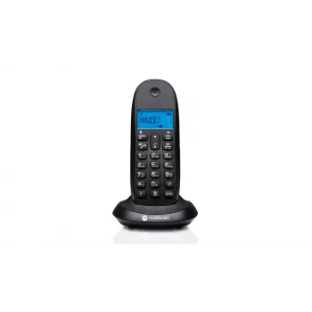 Belaidis telefonas Motorola C1001CB Juodas – DECT ragelis su 1,6 colio ekranu