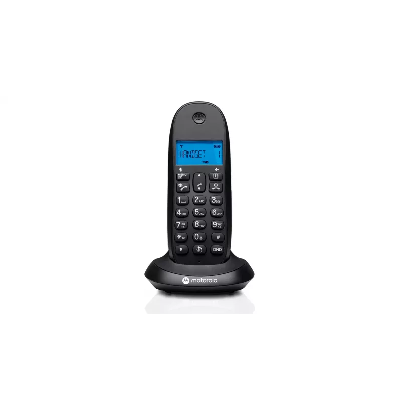 Belaidis telefonas Motorola C1001CB Juodas – DECT ragelis su 1,6 colio ekranu
