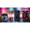 Nešiojamas Bluetooth karaoke garsiakalbis MANTA SPK0803B140 140W, su baterija, MIC/USB/microSD, FM, ekvalaizeriu, ratukais