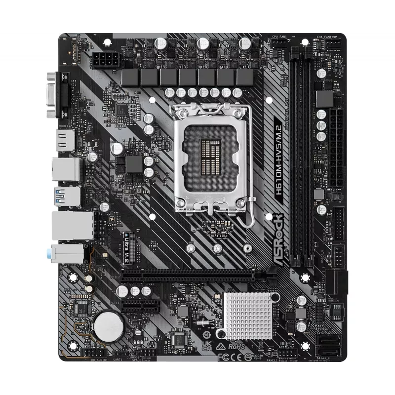 ASRock H610M-HVS/M.2 R2.0 DDR4 LGA1700 Micro-ATX pagrindinė plokštė
