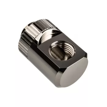 EK Water Blocks EK-Torque Adapter 90 laipsnių G1/4 colio AG į G1/4 colio IG - Sukamas, nikelis sidabras