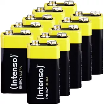 Intenso Energy Ultra 9V 6LR61 E-Block baterijos, 10 vnt. pakuotė