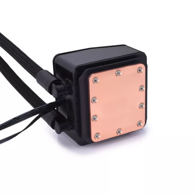 Alphacool T38 procesoriaus skysčio aušinimo rinkinys 12 cm juodas