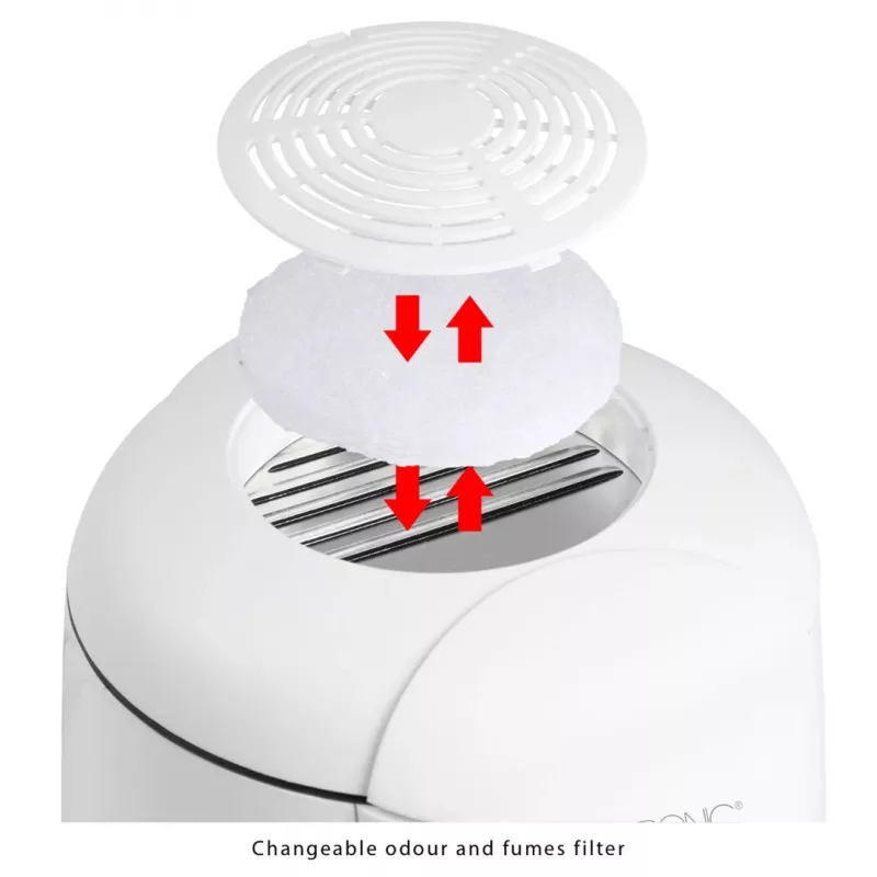 Clatronic FFR 2916 Vienvietis 1 L Atskiras 900 W Gruzdintuvas Pilka, Balta