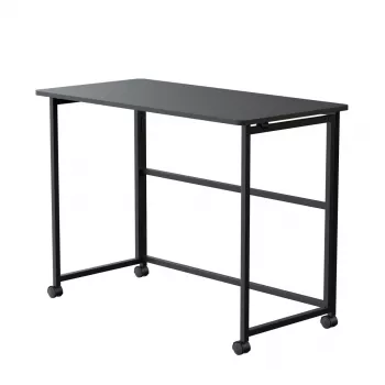 Sulankstomas stalas Maclean MC-1250 B, juodas, mobilus, 100x50 cm, max. 50 kg