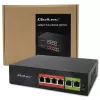 Eterneto PoE jungiklis QOLTEC 52289 — 4x RJ45 PoE prievadai, 2x RJ45 jungtis, 65W galios biudžetas