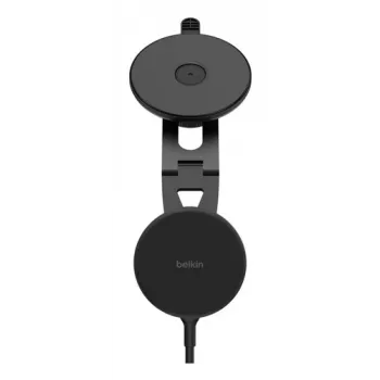 Belkin BoostCharge Magnetic Wireless Car Charger Qi2 su laikikliu, juodas, WIC013HQBK