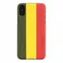 Dėklas iPhone X/XS iš medžio ir polikarbonato – Reggae Black, apsauginis kietas nugarėlės dėklas