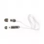 Sbox 2IN1W USB → Micro USB + IPH.5 M/M 1 m balta