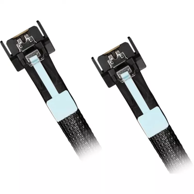 Prievado adapteris ICY BOX MB413L-B – MCIO 8i SFF-TA-1016 į 2× MCIO 4i SFF-TA-1016