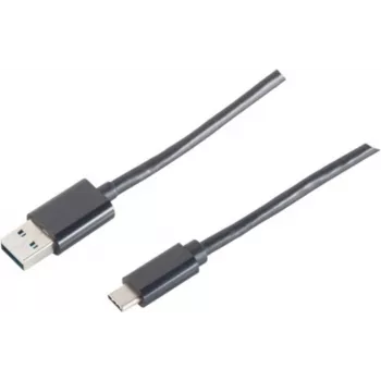 USB laidas ShiverPeaks 14-10005 USB 2.0 1m USB A USB C juodas