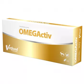 Vetfood OMEGActiv Omega-3 kapsulės šunims ir katėms, 60 kapsulių