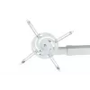 Sieninis laikiklis AVTEK WallMount Next 1200 – plieninis, baltas, teleskopinis, 360° sukimasis, pakreipimas ±42°, maks. apkrova 20 kg