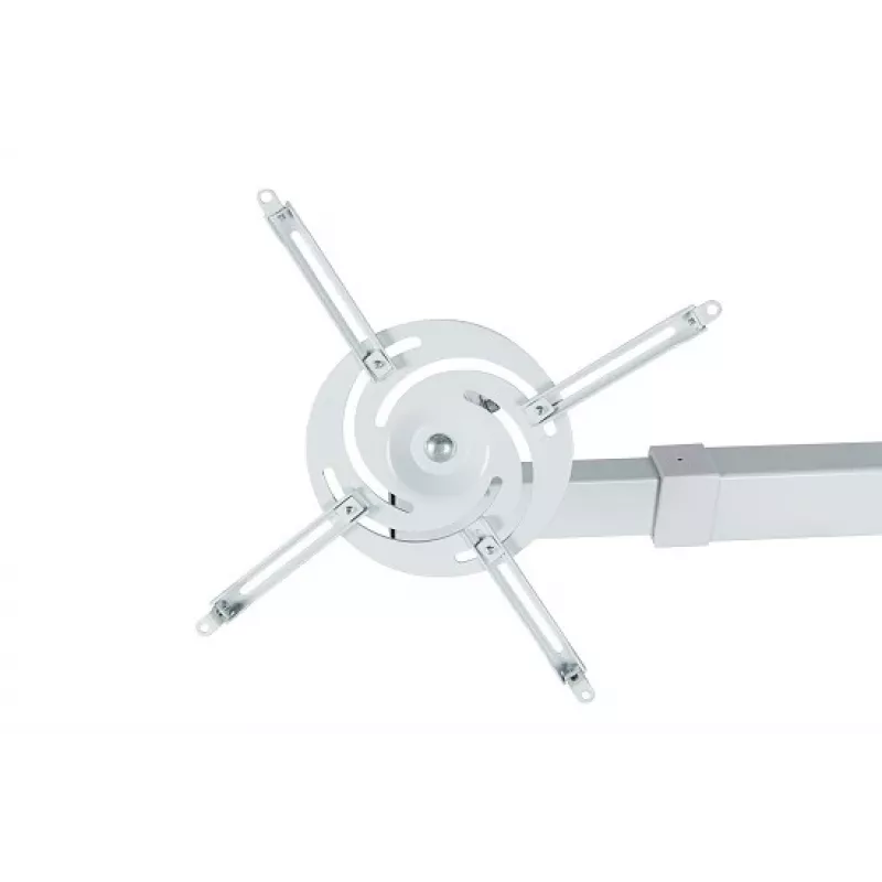 Sieninis laikiklis AVTEK WallMount Next 1200 – plieninis, baltas, teleskopinis, 360° sukimasis, pakreipimas ±42°, maks. apkrova 20 kg