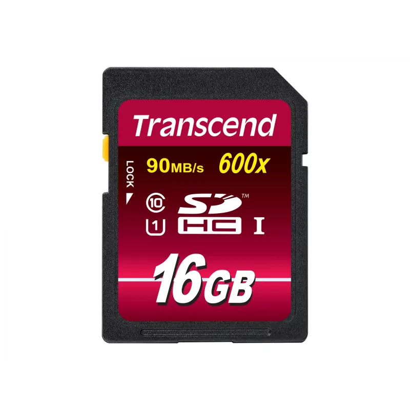 Flash atminties kortelė Transcend 16 GB SDHC Class 10 UHS-I 600x TS16GSDHC10U1