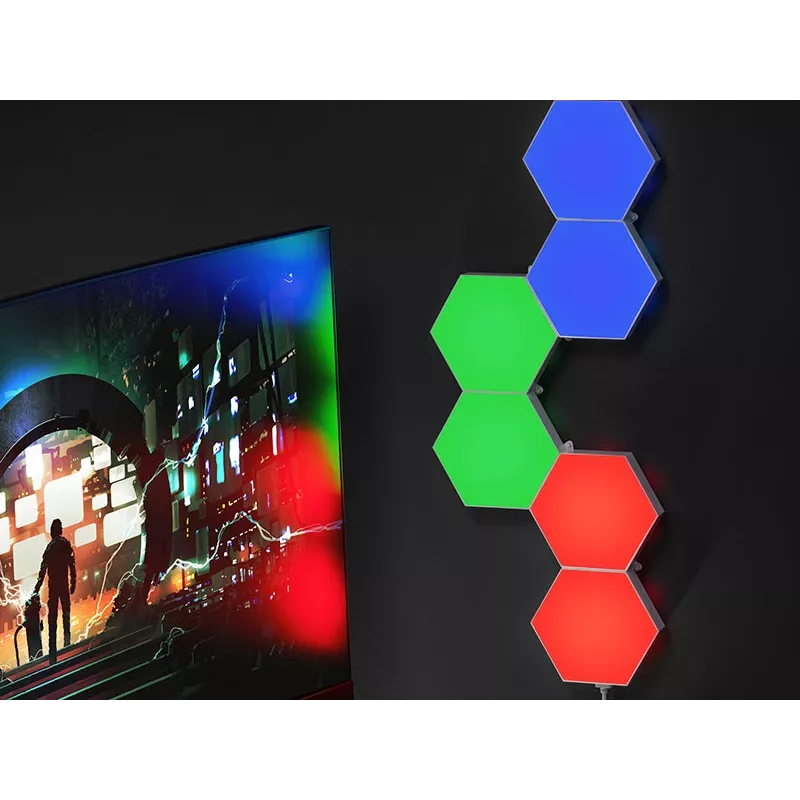 Įleidžiamas RGB LED šešiakampis skydelis TRACER Smart Hexagon Tracer 47256 Ambience TRAOSW47256